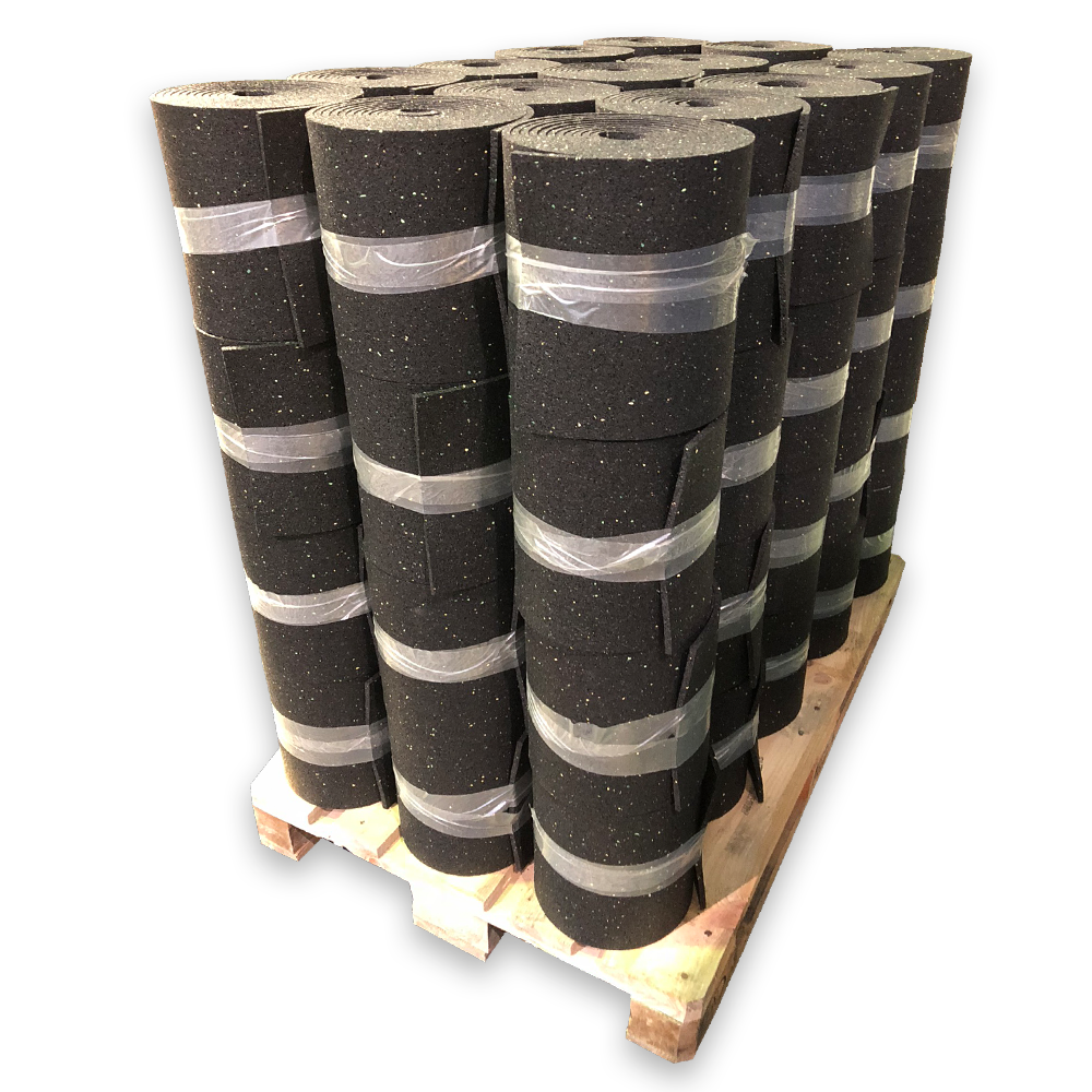 REGUPOL cargo mat 7210® 3mm x 150mm x 20,0m, 96 Rollen gestapelt auf Palette 
